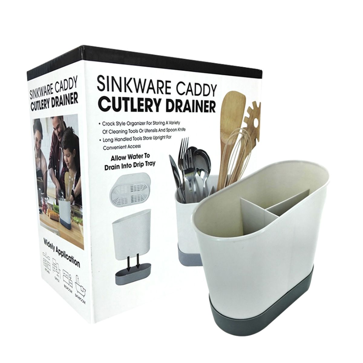 GENERICO - Escurridor Secador Cubierto Utensilio Organizador Servicio