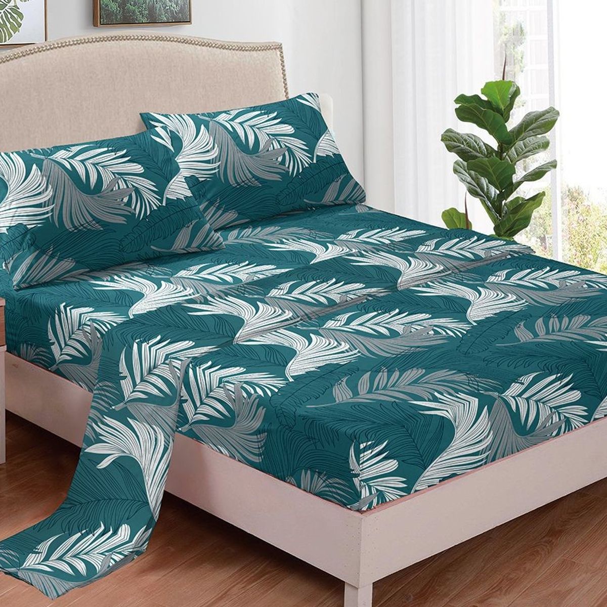 GENERICO - JUEGO DE SABANAS 100% ALGODON  SUAVES Y CÁLIDAS