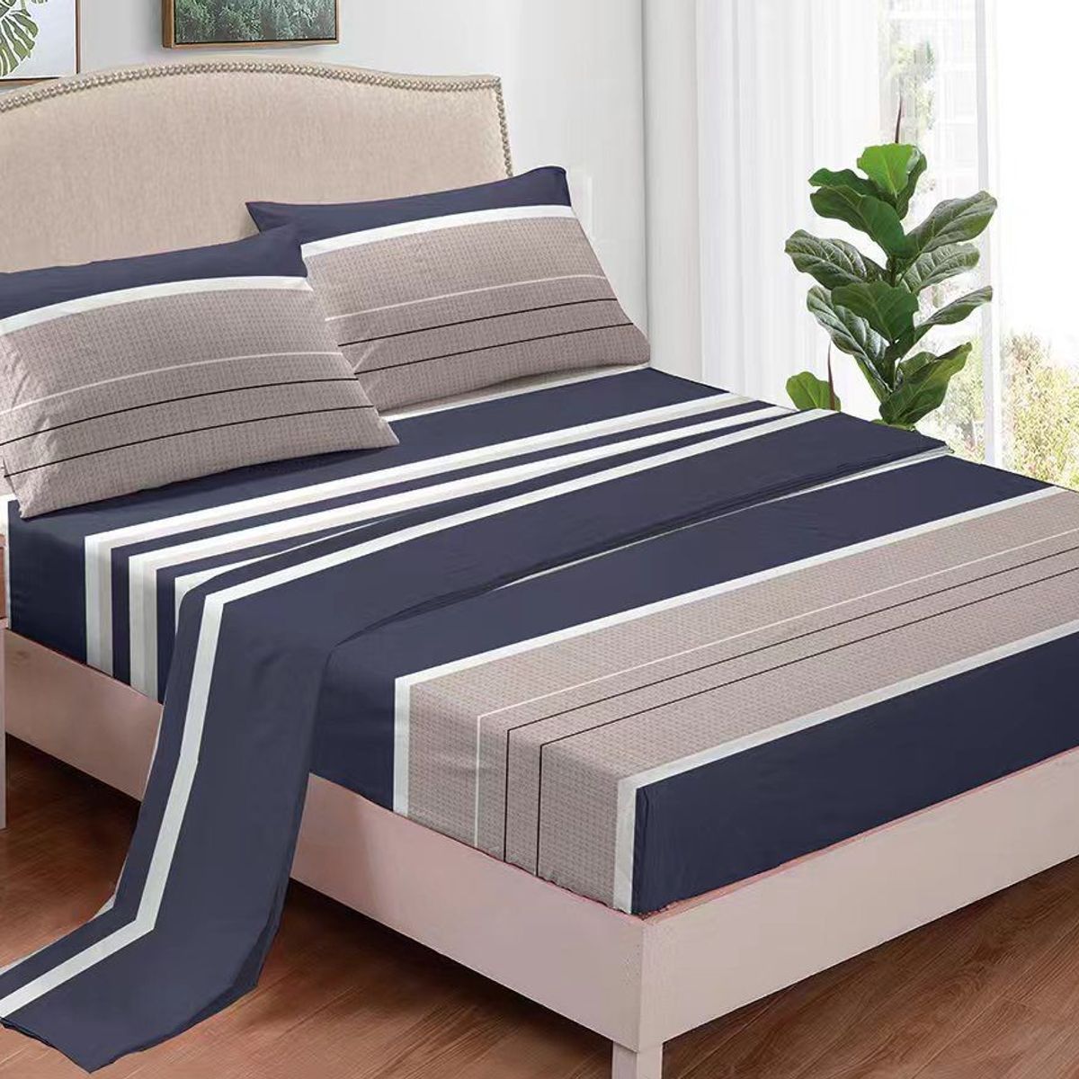 GENERICO - JUEGO DE SABANAS 100% ALGODON  SUAVES Y CÁLIDAS