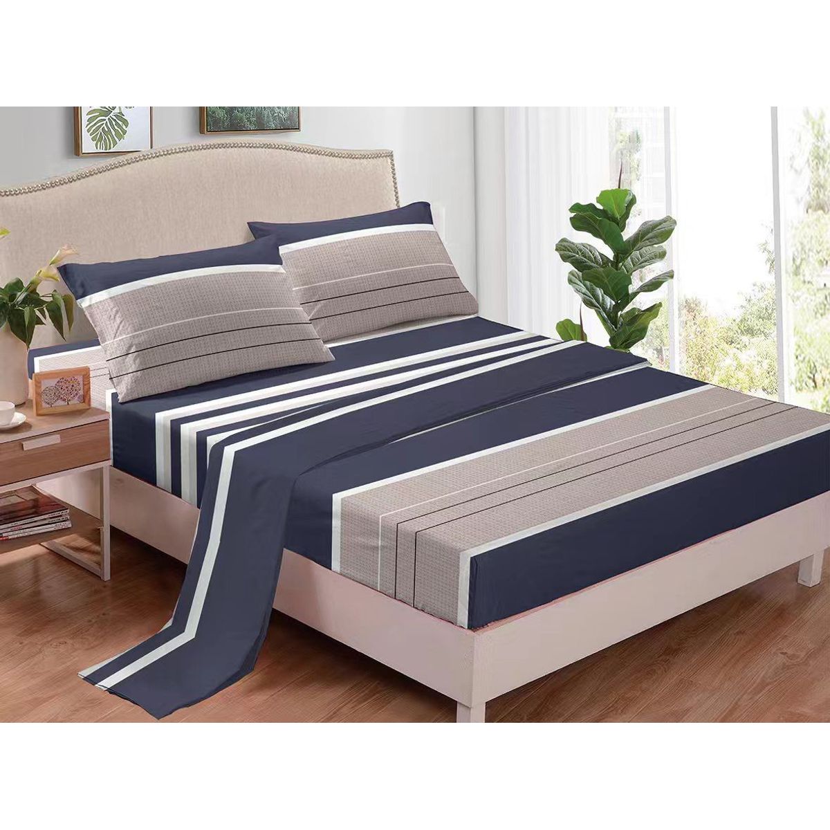 GENERICO - JUEGO DE SABANAS 100% ALGODON  SUAVES Y CÁLIDAS