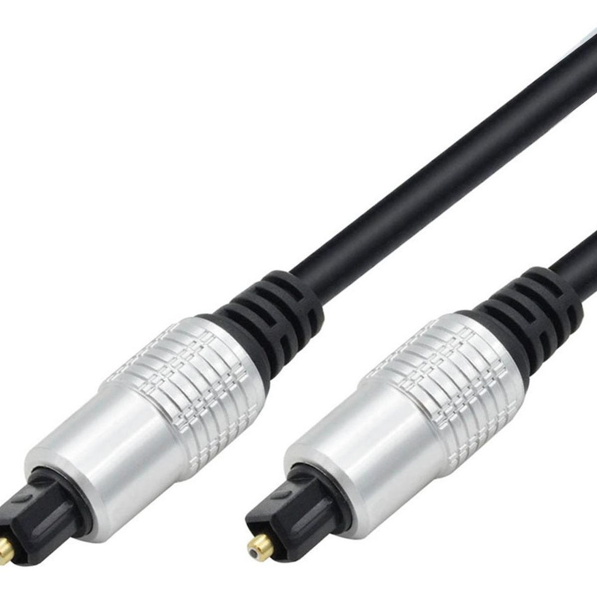 GEN - Cable Optico Audio 5mts Toslink Grueso 5mm Diametro - Negro