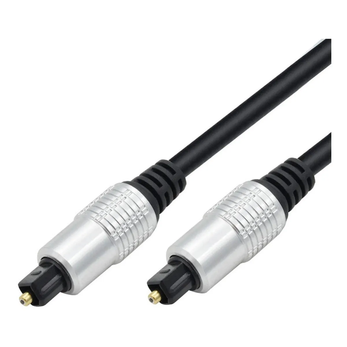 GEN - Cable Optico Audio 5mts Toslink Grueso 5mm Diametro - Negro