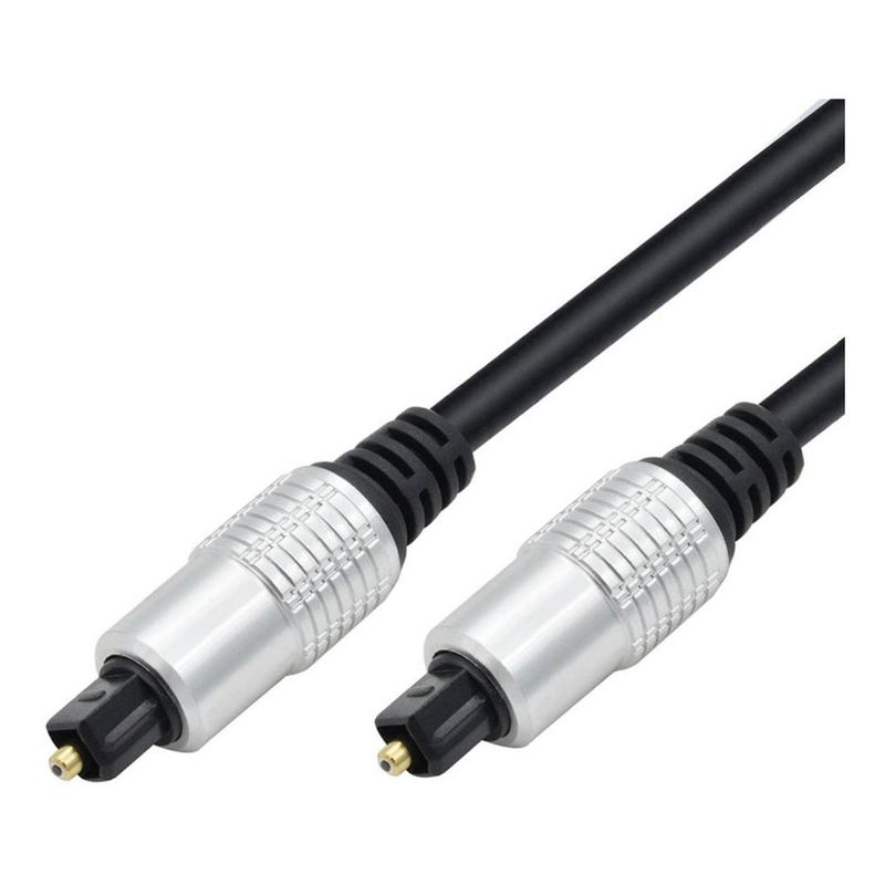 GEN - Cable Optico Audio 5mts Toslink Grueso 5mm Diametro - Negro