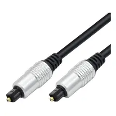 GEN - Cable Optico Audio 5mts Toslink Grueso 5mm Diametro - Negro