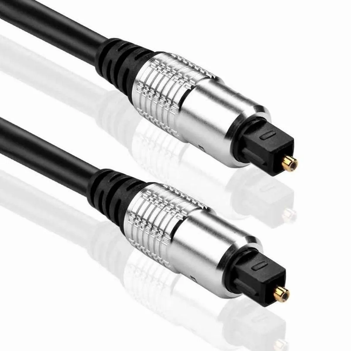 GEN - Cable Optico Audio 5mts Toslink Grueso 5mm Diametro - Negro