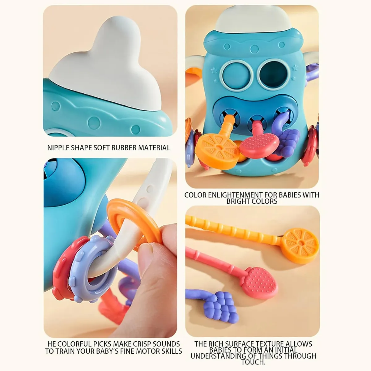 GENERICO - Juguete De Cuerdas Juego Para La  Dentición Creativo Para Bbs