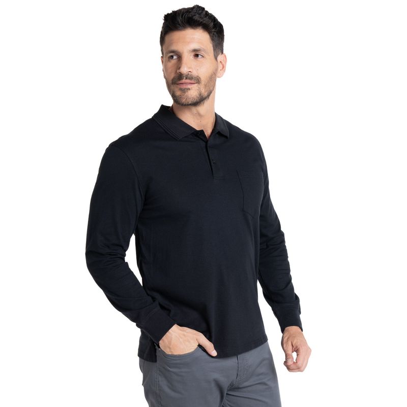 KOTTING - POLERA MANGA LARGA JERSEY CUELLO CAMISERO KOTTING