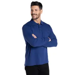KOTTING - POLERA MANGA LARGA JERSEY CUELLO CAMISERO