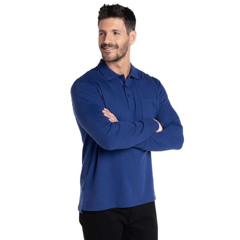 KOTTING - POLERA MANGA LARGA JERSEY CUELLO CAMISERO KOTTING