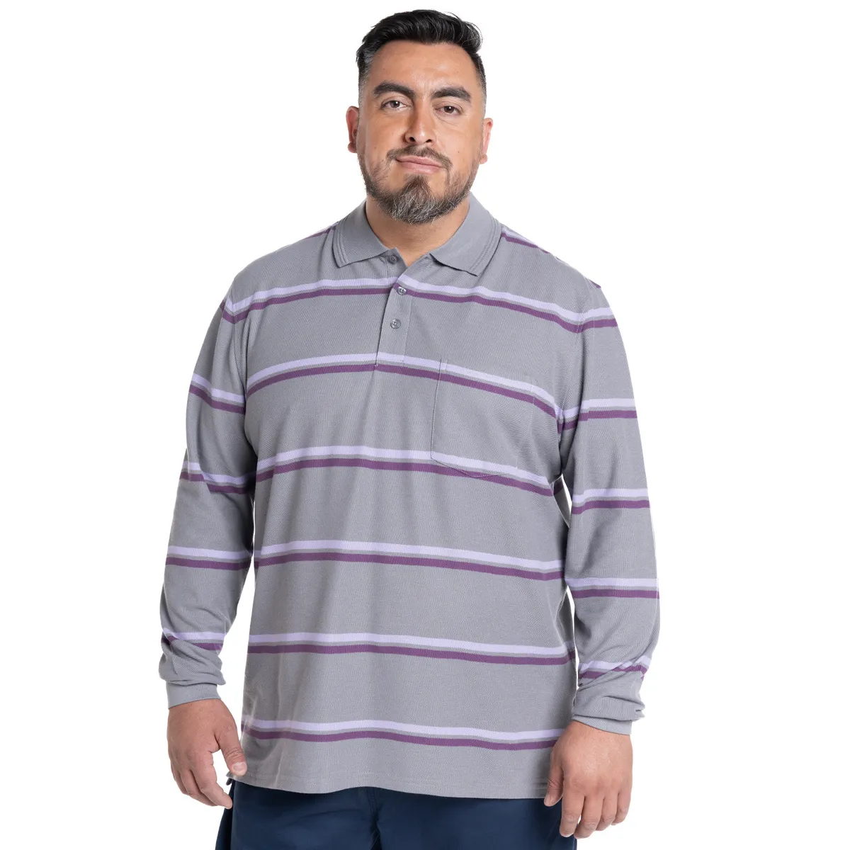 KOTTING - POLERA MANGA LARGA PIQUE LISTADA KOTTING