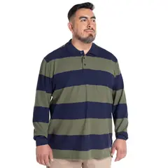 KOTTING - POLERA MANGA LARGA PIQUE LISTADA