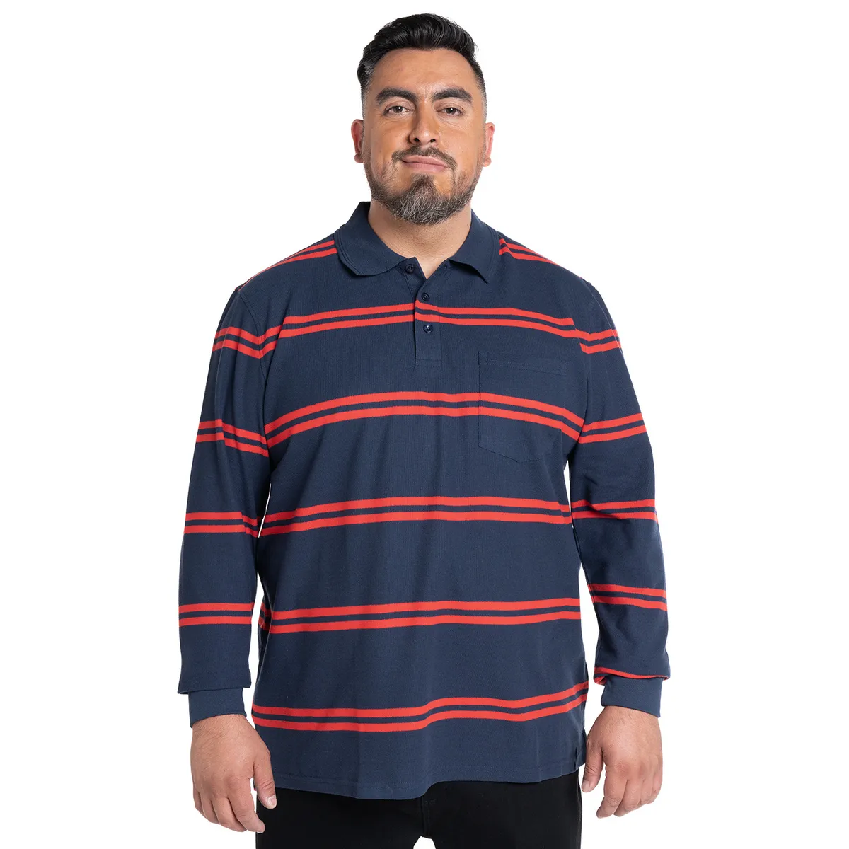 KOTTING - POLERA MANGA LARGA PIQUE LISTADA KOTTING