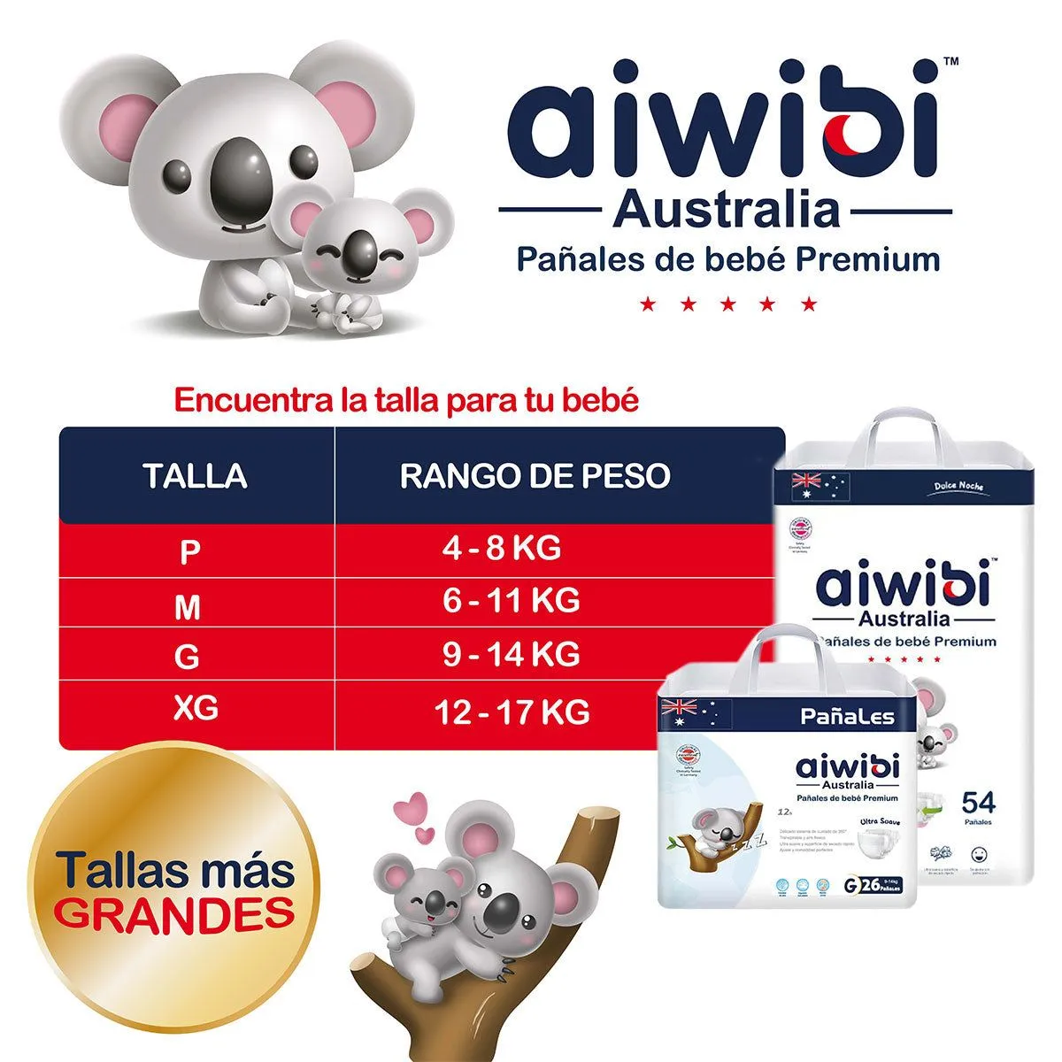 GENERICO - Pañales Aiwibi Dulce Noche Xxg 38 Und