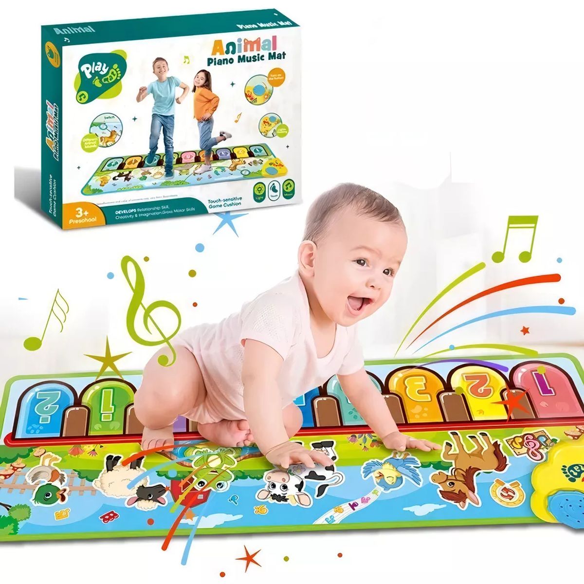 GENERICO - Alfombra Piano Musical Para Niños juega Caminando Saltando