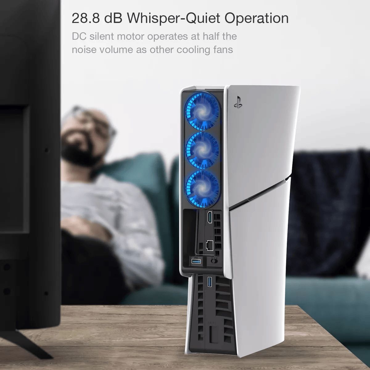 GENERICO - Enfriador Para Ps5 Slimpro Refrigeración Usb Rgb Silencioso