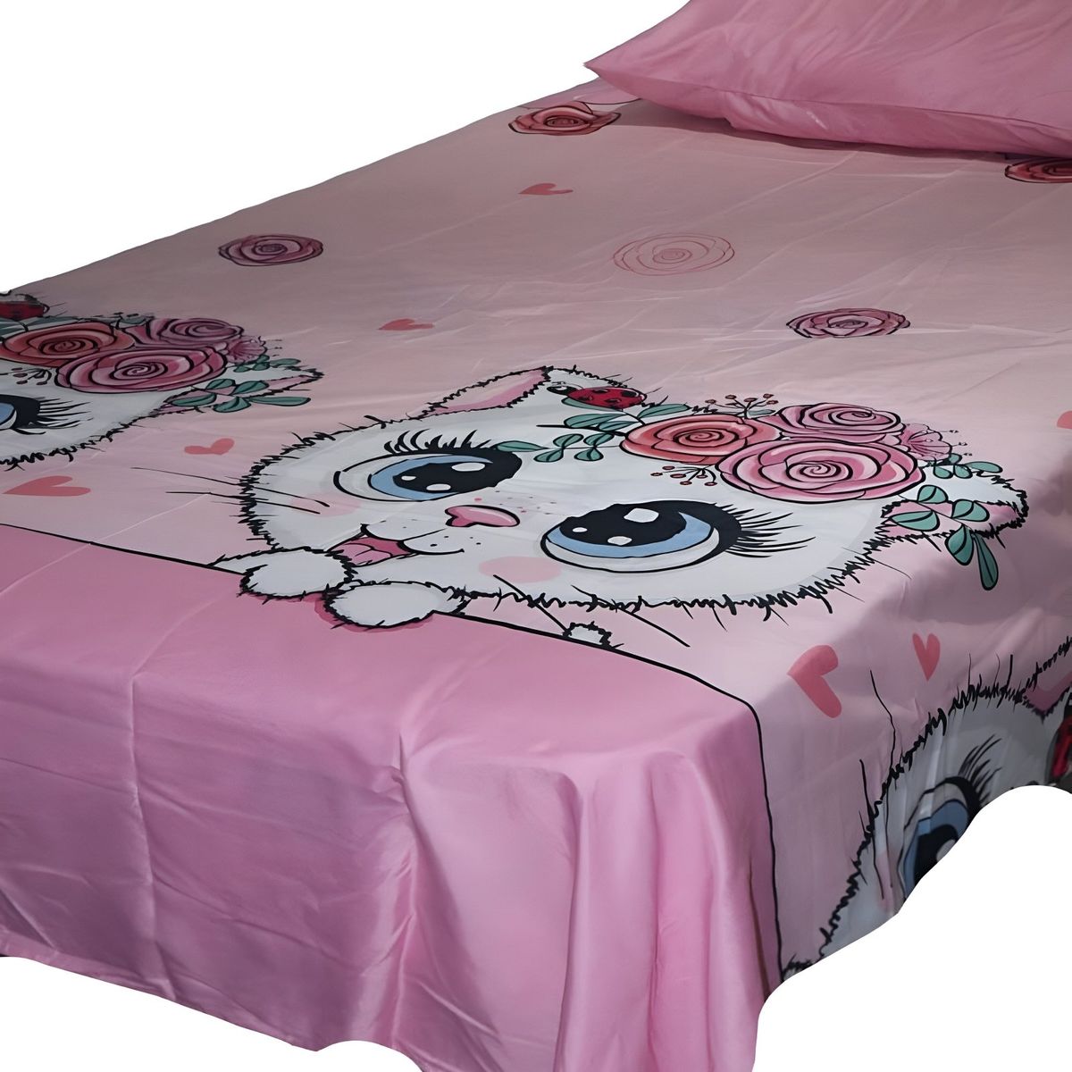 GENERICO - SABANA INFANTIL PLAZA Y MEDIA GATITO 1