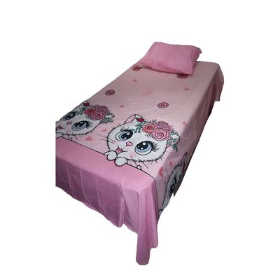 Imagen 2 del producto SABANA INFANTIL PLAZA Y MEDIA GATO INFANTIL