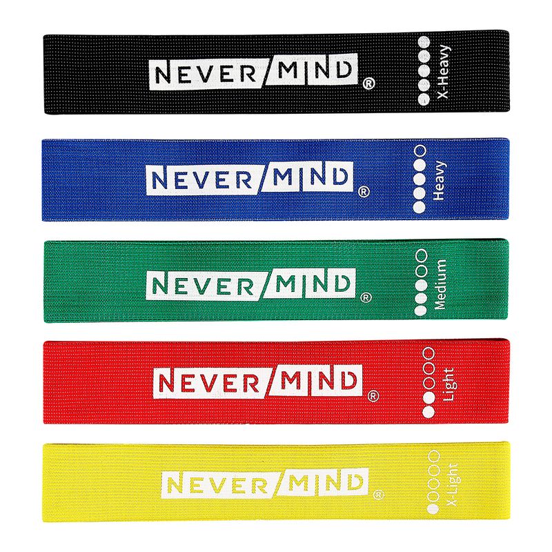 NEVER MIND - Set 5 Bandas de Resistencia Circulares Poliéster