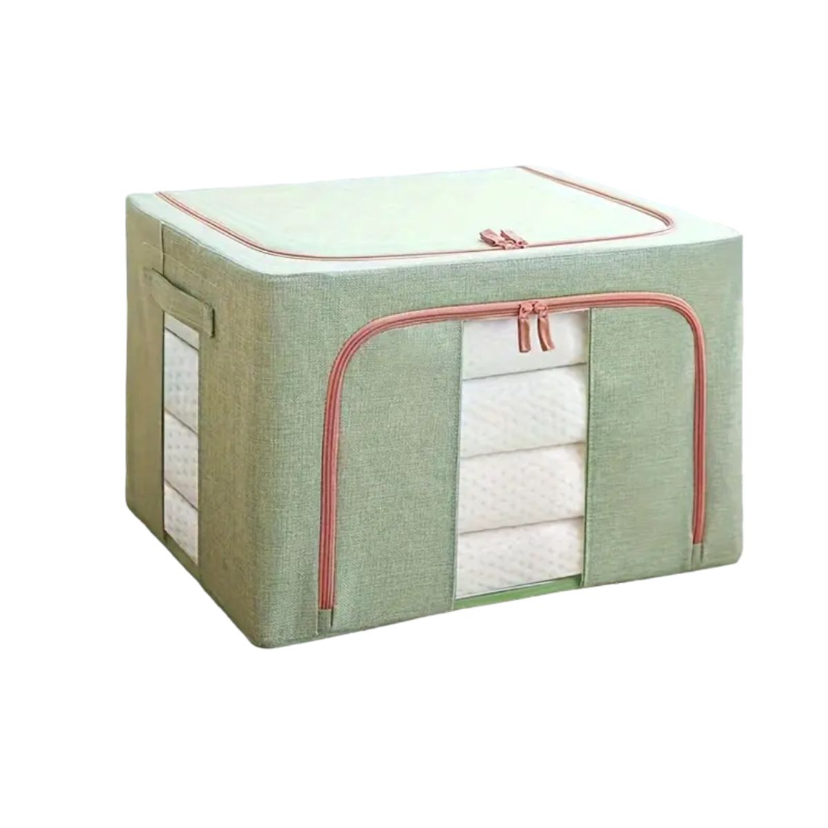 GENERICO - Caja Organizadora Con Marco Metálico 66l - Menta