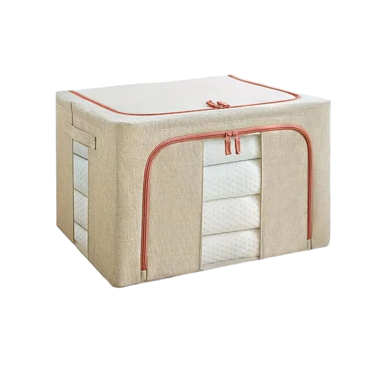 GENERICO - Caja Organizadora Con Marco Metálico 100l - Arena