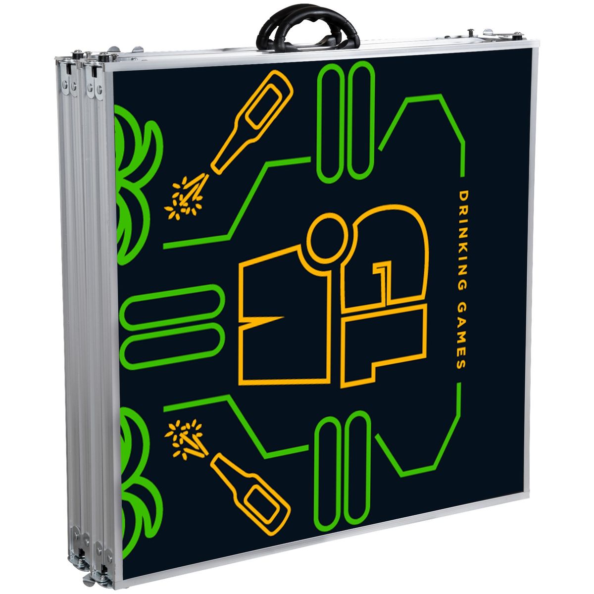 GENERICO - Mesa Plegable Glow Beer Pong Tropical Juego Mesa Para Beber