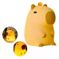 Lampara de Noche Capibara Sensorial Táctil Luz Mesa Portátil Capybara