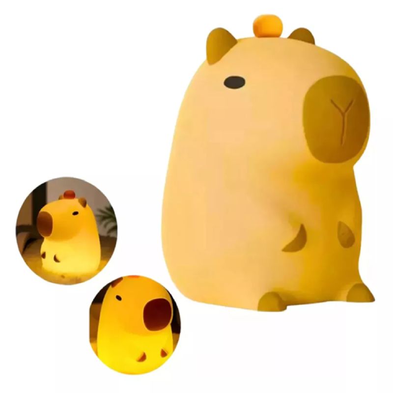 GENERICO - Lampara de Noche Capibara Sensorial Táctil Luz Mesa Portátil Capybara