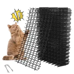 GENERICO - 12pcs Alfombrilla Repelente De Gatos Con Pinchos 15x20cm