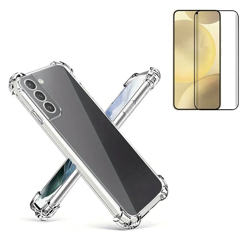 BELKRA - Carcasa Para Samsung S25 PLUS  Y Lamina Mica Completa