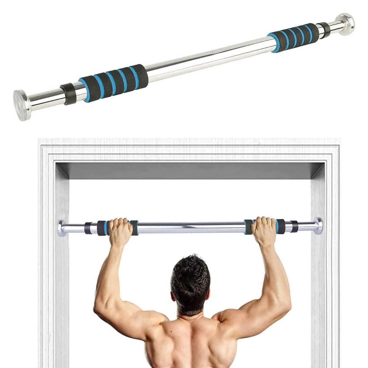 GENERICO - Barra De Ejercicios Ajustable Para Puerta Dominadaflexiones