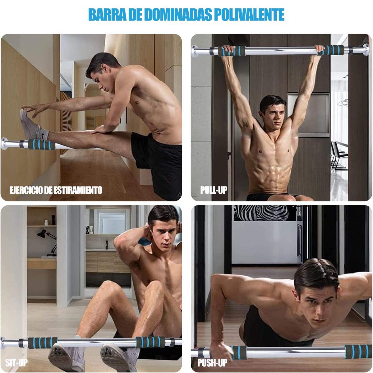GENERICO - Barra De Ejercicios Ajustable Para Puerta Dominadaflexiones