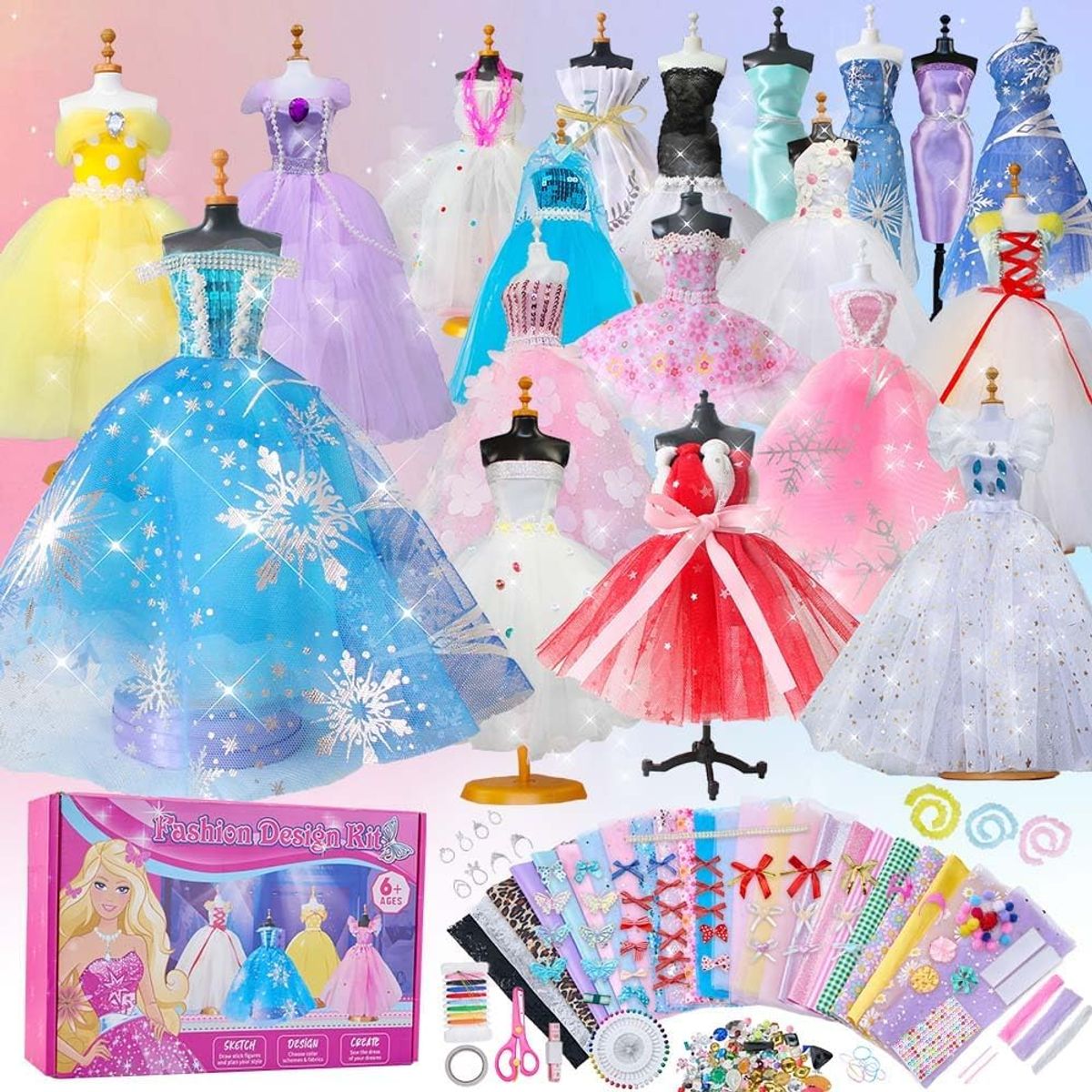 LUKOVEE - Kit De Diseño De Moda Para Niñas De 500+ Piezas Creatividad