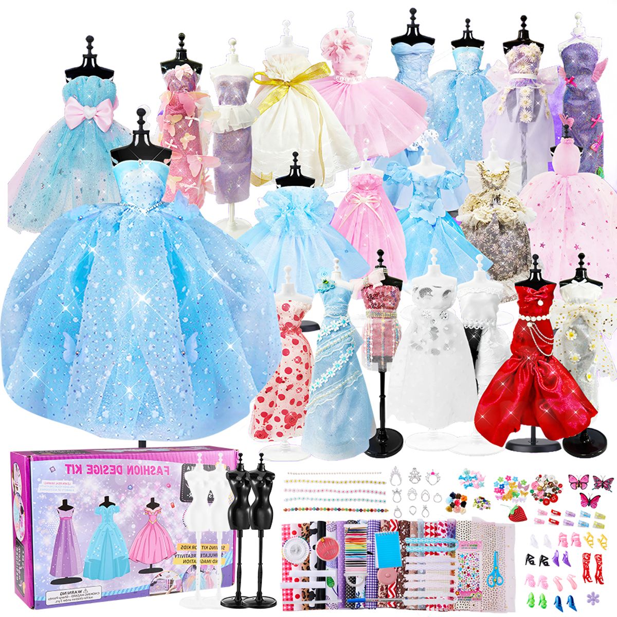 LUKOVEE - Kit De Diseño De Moda Para Niñas De 500+ Piezas Creatividad