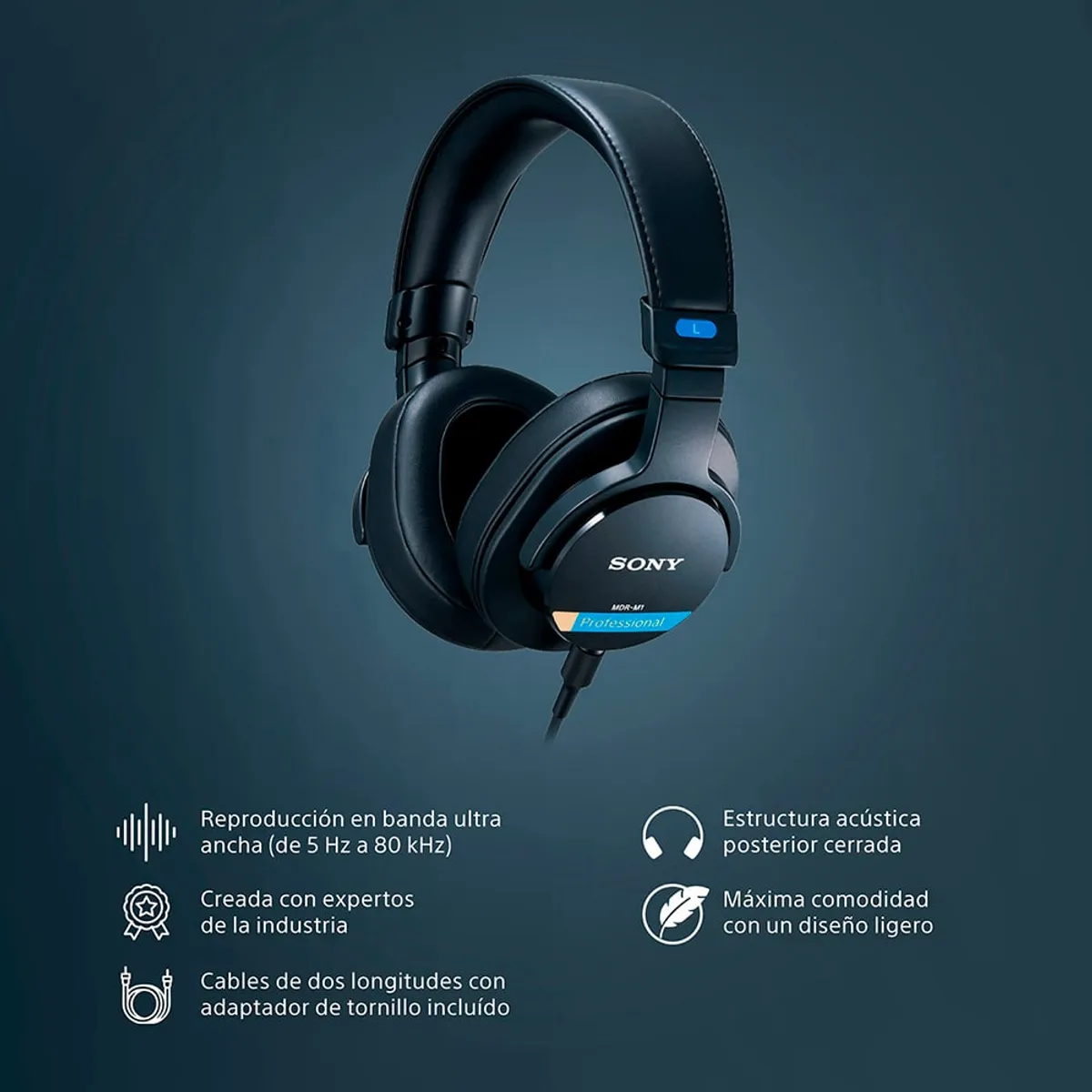 SONY - Audífonos para estudio profesional MDR-M1