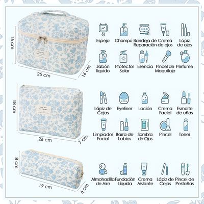 Imagen 2 del producto Bolsa De Cosméticos De Viaje Gran Capacidad Impermeable