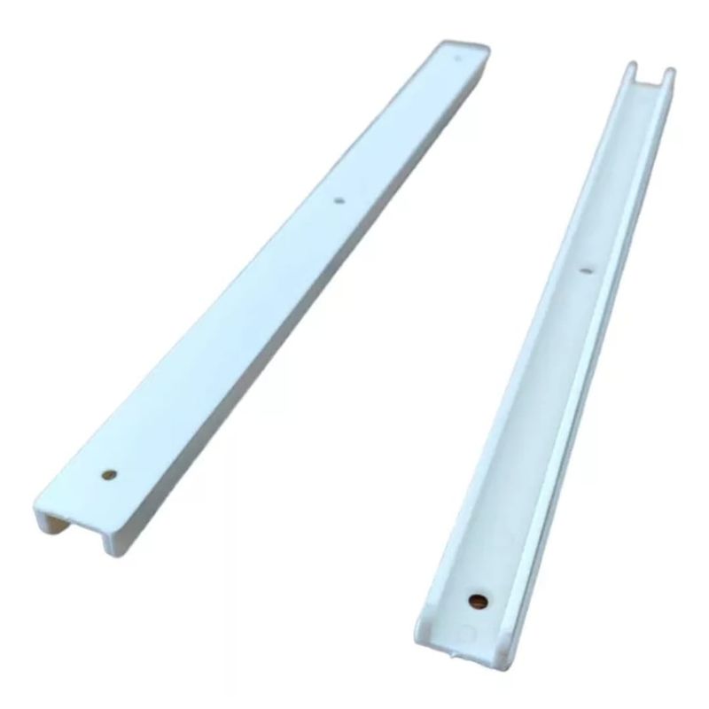 GENERICO - Riel Plástico Canasto Muebles Verdulero Pack 5 Pares