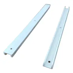 GENERICO - Riel Plástico Canasto Muebles Verdulero Pack 5 Pares