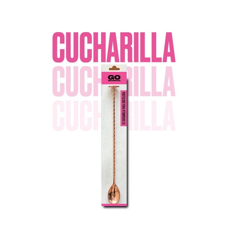 GO BARMAN - Cucharilla de Bar 30cm Cobre - Go Barman