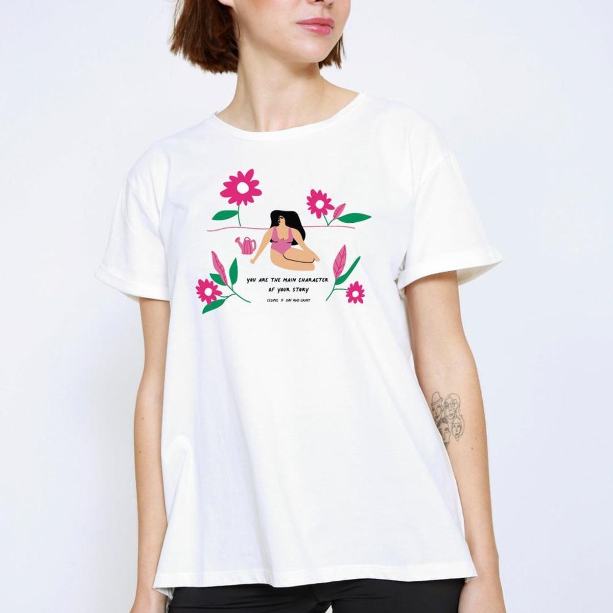 ECLIPSE - Polera Javiera Your Story EclipsexDafandCraft Blanco Eclipse