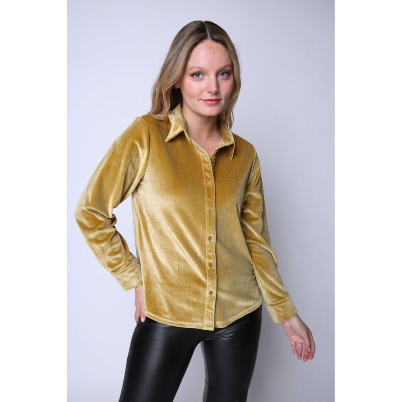 ECLIPSE - Camisa Magdalena Mostaza Eclipse