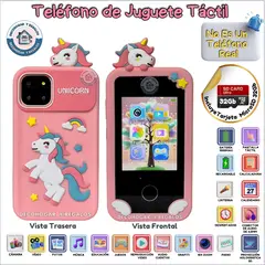 GENERICO - Teléfono de Juguete Táctil Educativo Para Niños Con Cámara