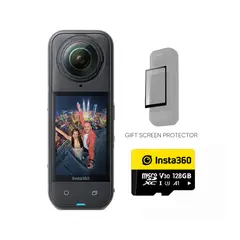 INSTA 360 - Cámara de acción Insta360 X5 con Tarjeta MicroSD de 128GB.