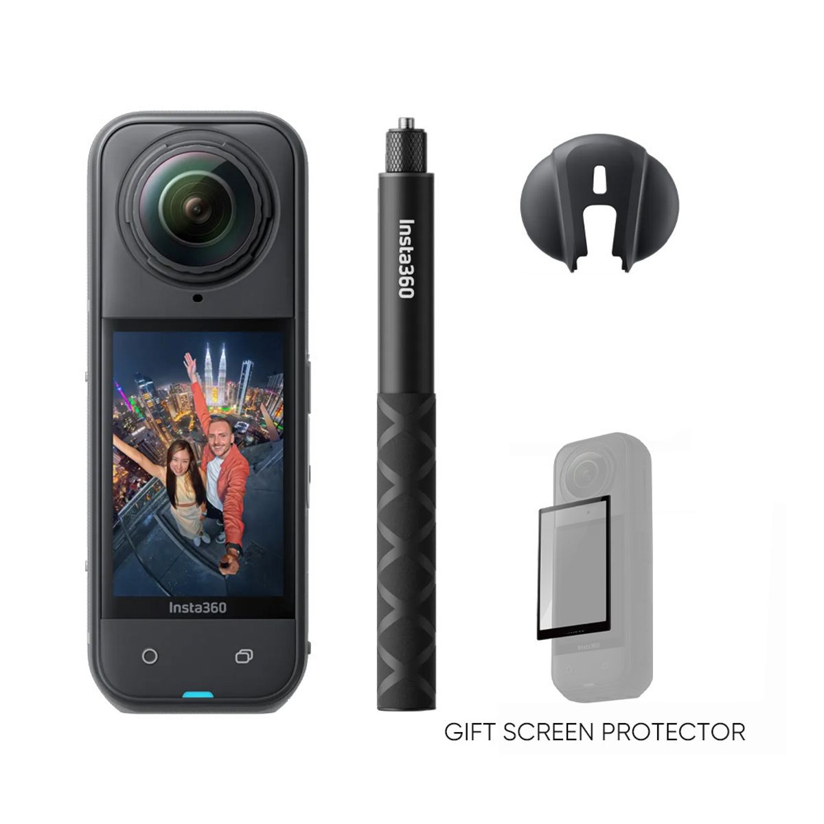 INSTA360 - Cámara de acción Insta360 X5 Paquete Get-Set Bundle