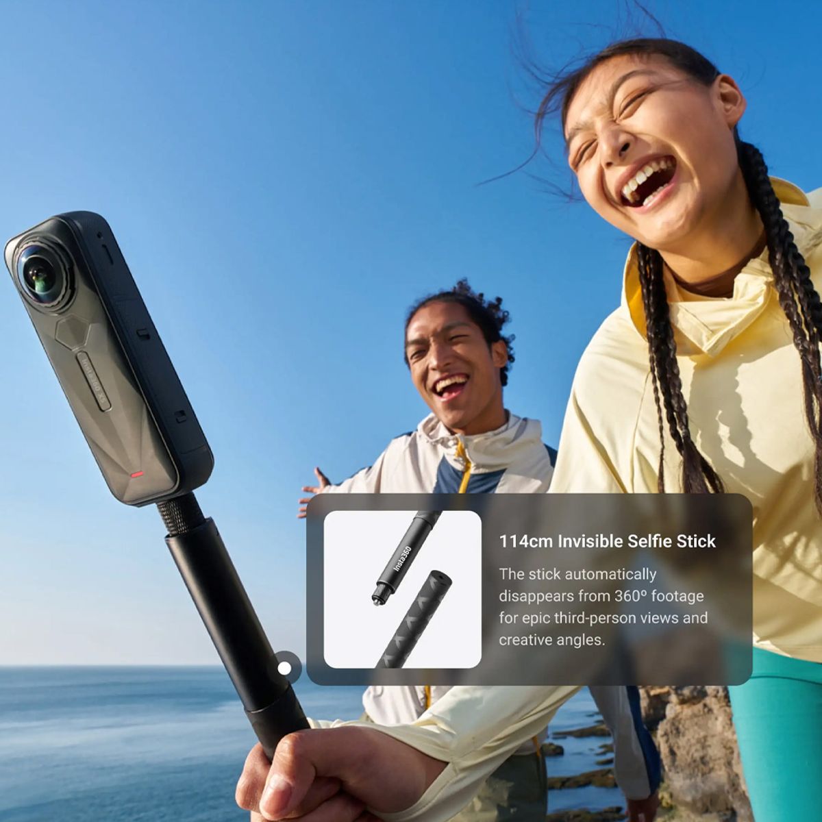 INSTA360 - Cámara de acción Insta360 X5 Paquete Get-Set Bundle