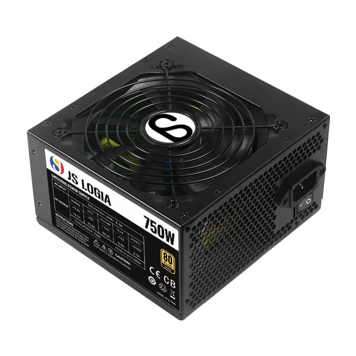 GENERICO - Fuente De Poder Para PC 80 Plus Gold 750W ATX 200V/240V Negra