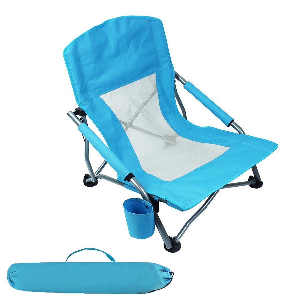 GENERICO - Silla De Playa PlegableSilla De Camping Con Portavasos