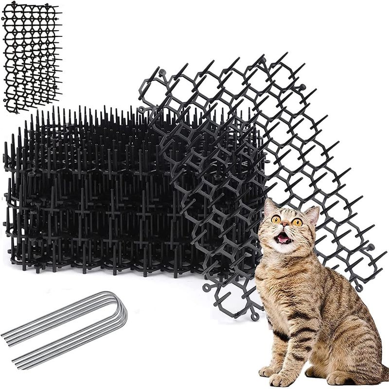 GENERICO - 12pcs Alfombrillas Para Gatos Con Púas Repelente De Espinas