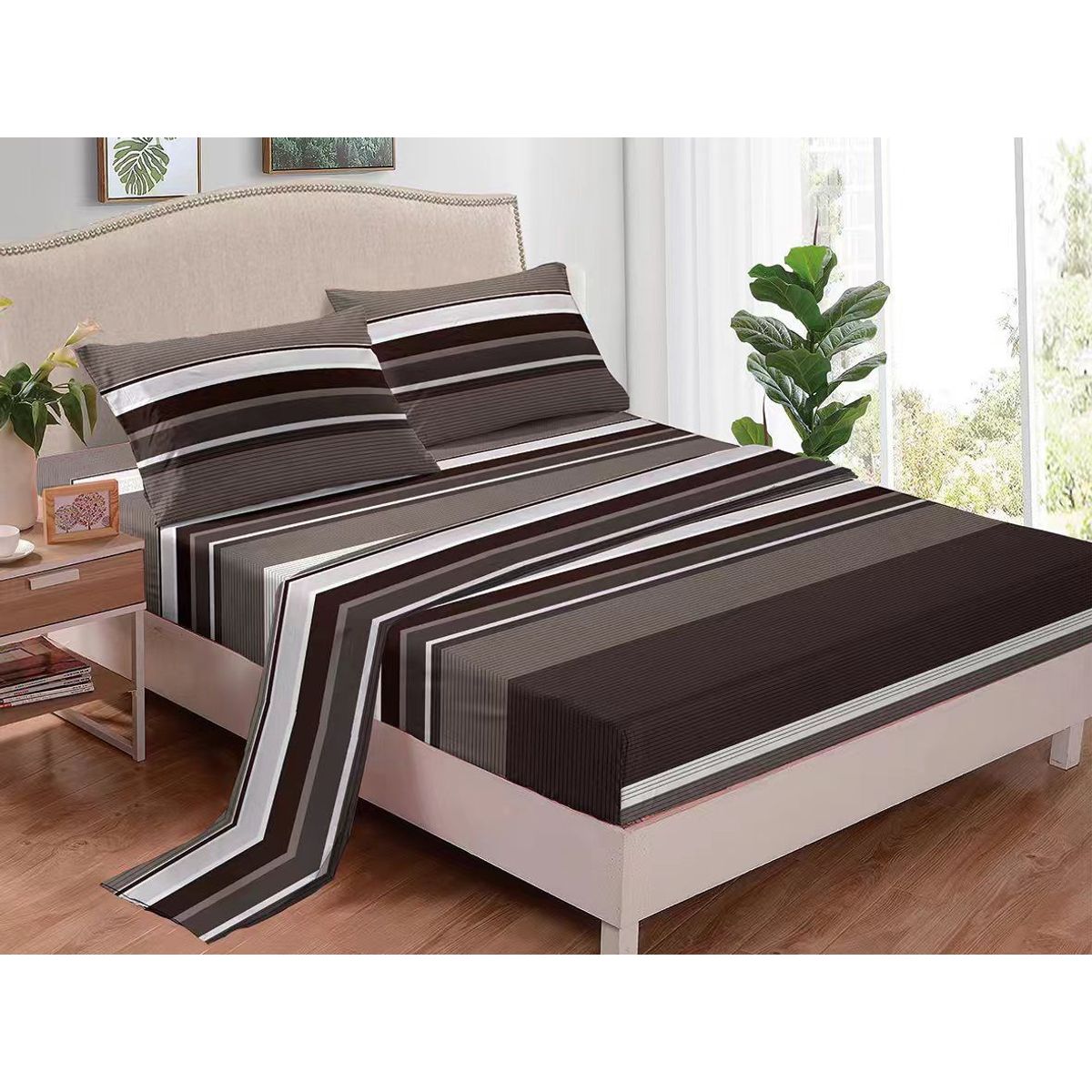 GENERICO - JUEGO DE SABANAS 100% ALGODON  SUAVES Y CÁLIDAS