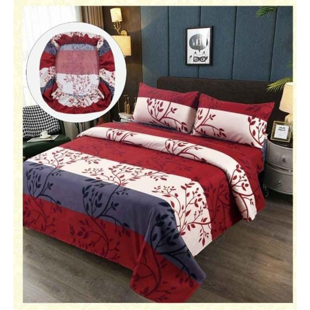 GENERICO - JUEGO DE SABANAS 100% ALGODON  SUAVES Y CÁLIDAS