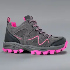 ARMONIA - Zapatilla Mujer Outdoor Invierno Media Caña Gris y Rosa - 3134